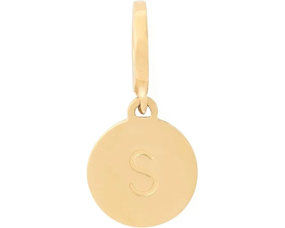 Подвеска Kate Spade New York Mini S с гравировкой из латуни