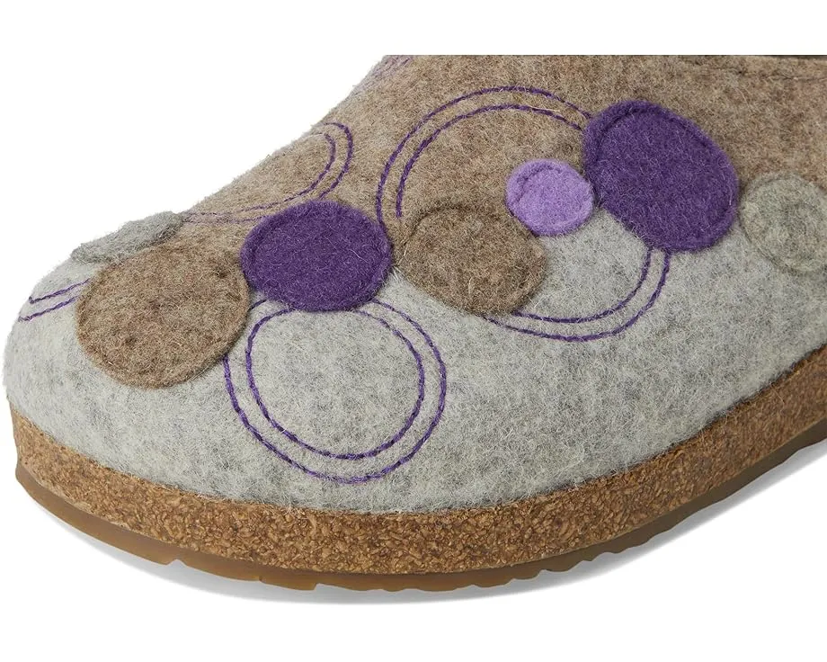 Кожаные клоги Haflinger Hawk с пробковой стелькой и ремешком