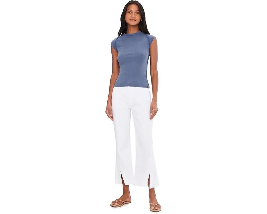 Кроп джинсы Liverpool Los Angeles Hannah 69 см с расклешением и скрученным разрезом