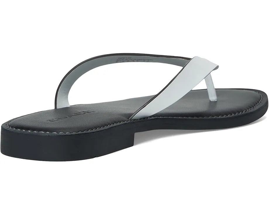 Шлепанцы COACH Brianna с кожаным верхом и мягкой стелькой