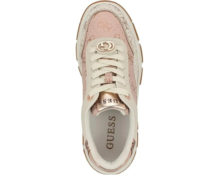 Кроссовки GUESS Berrett на платформе с фирменным узором