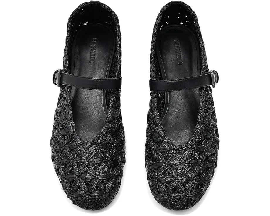 Бернардо Borden Raffia туфли из рафии с ремешком