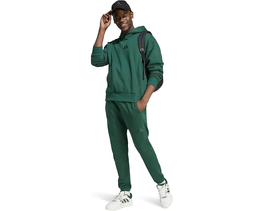 Брюки Adidas All SZN Fleece Regular Tapered из флиса с переработанным полиэстером