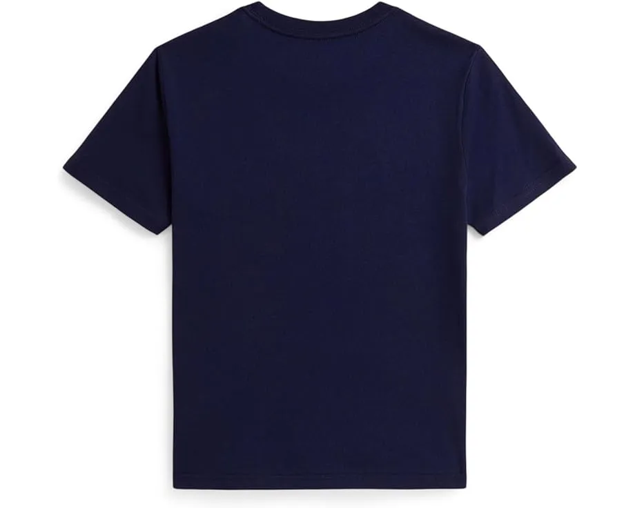 Футболка из хлопкового джерси с медвежонком Polo Ralph Lauren Kids для детей постарше