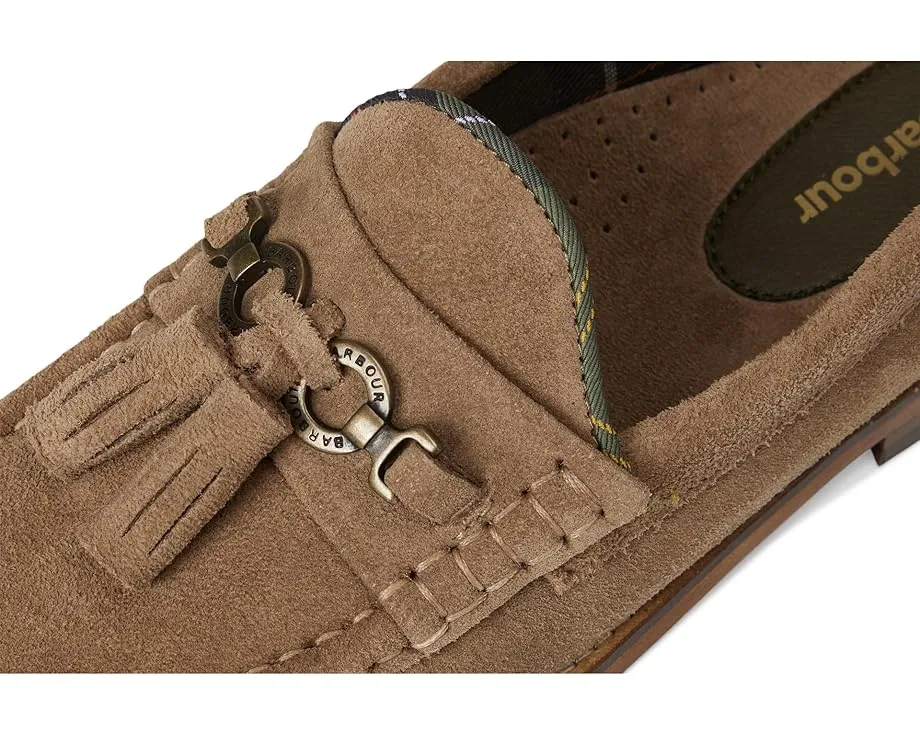 Лоферы Barbour Jen из замши с кисточкой и квадратным каблуком