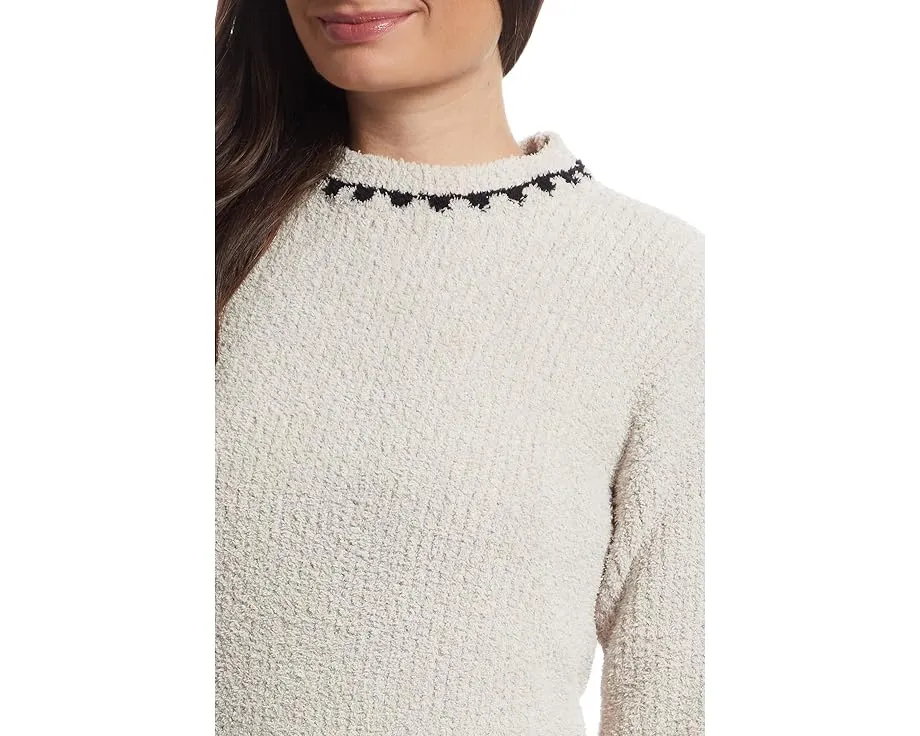 Свитер Barefoot Dreams Cozychic Ribbed с отделкой петельным швом и ребристым узором