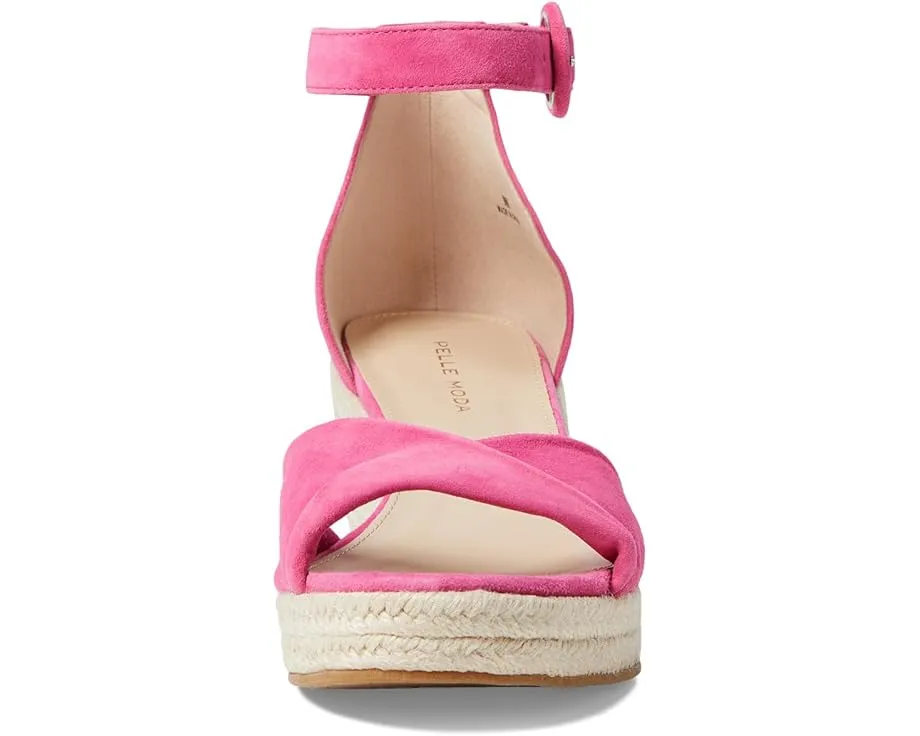 Босоножки на платформе Pelle Moda Kove с плетеным из джута клином и перекрученными ремешками