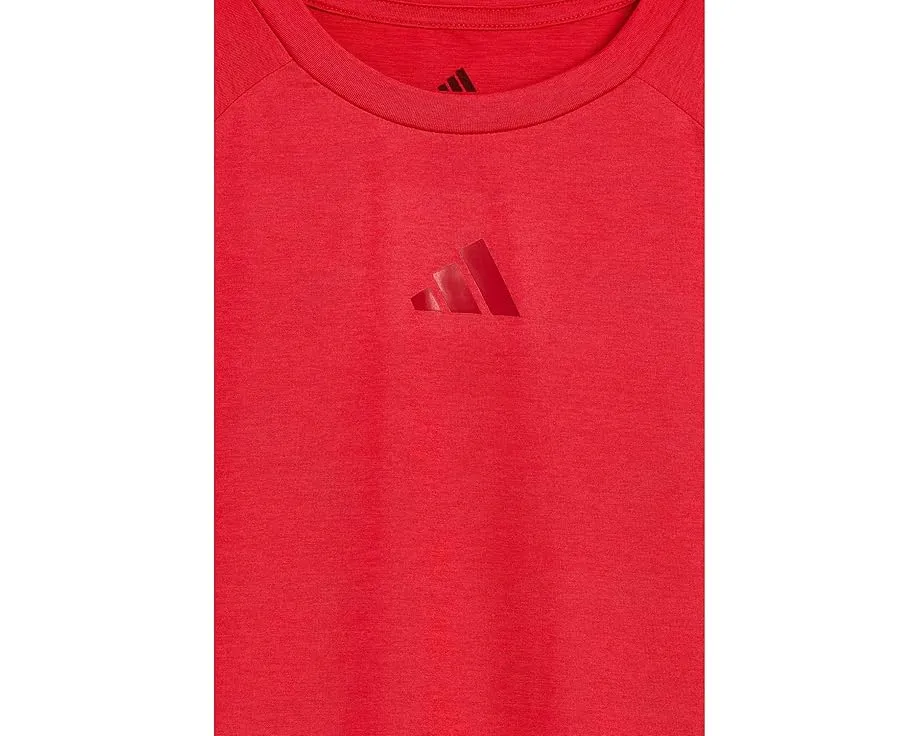adidas Kids Футболка Raglan Poly с регланными рукавами для активного отдыха