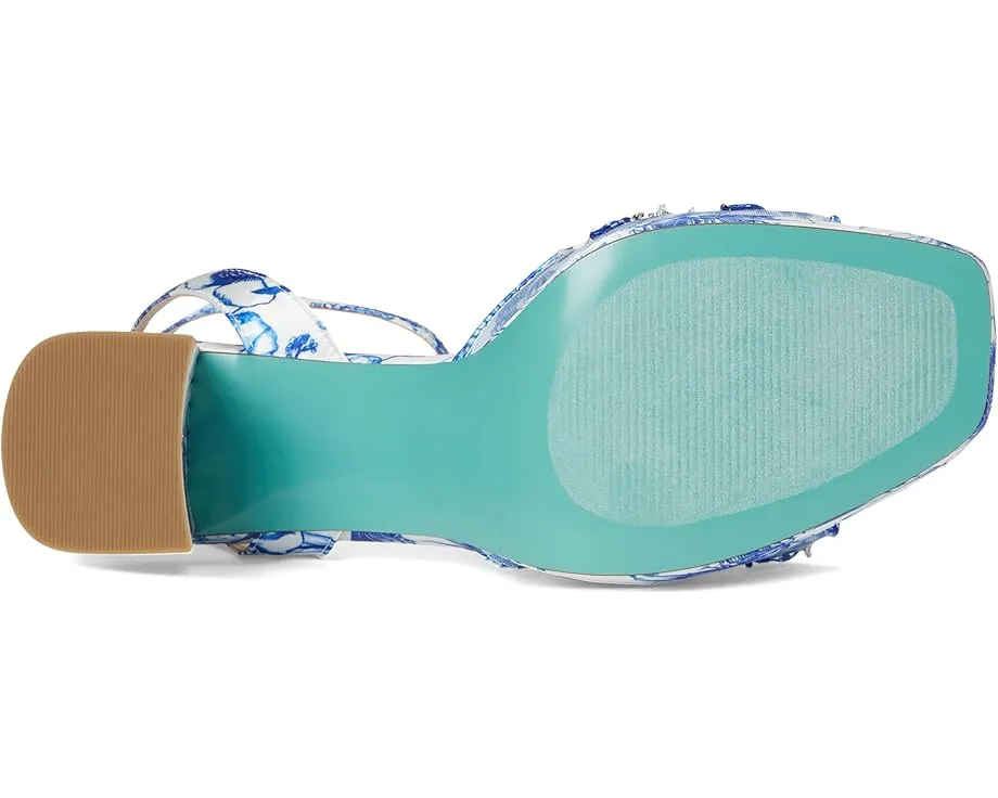 Босоножки на каблуке Blue by Betsey Johnson Brody с цветочным принтом