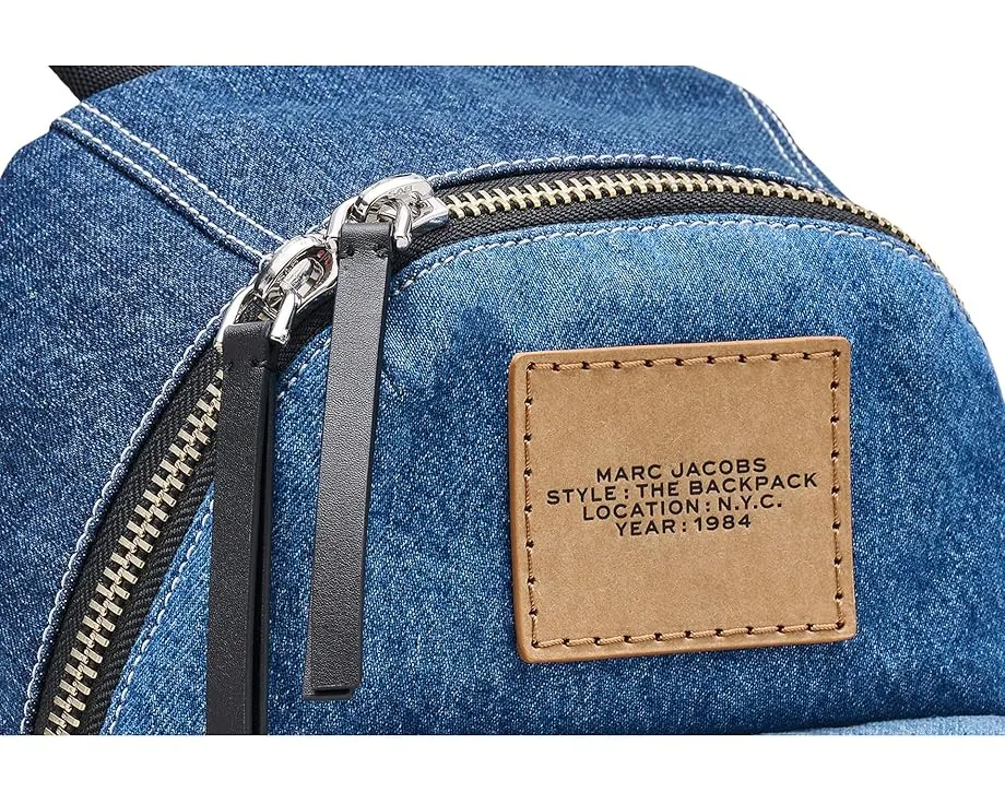 Цветной джинсовый рюкзак Biker Color-Block Denim Marc Jacobs