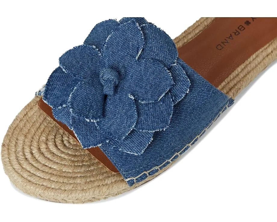 Сандалии Biricha Floral Flat от Lucky Brand с объемным цветочным декором и резиновой подошвой