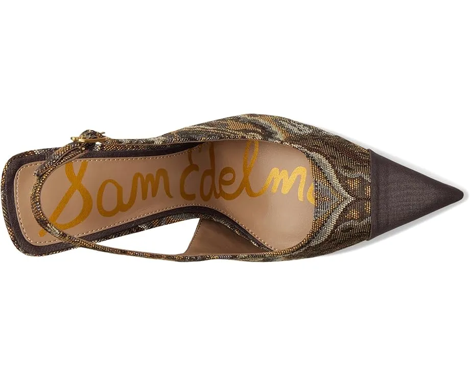 Туфли Sam Edelman Odette 2 с мыском контрастного цвета и расклешенным каблуком