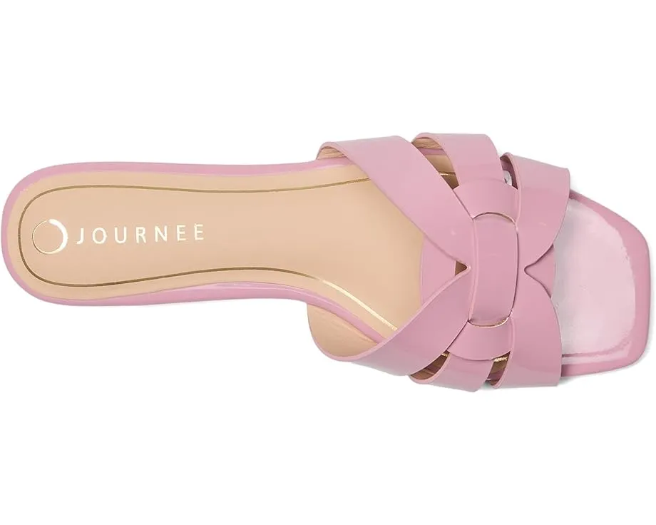 Сандалии Journee Collection Arrina с плоской подошвой и веганской кожей