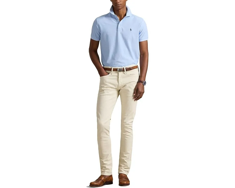 Поло Polo Ralph Lauren с медовой сеткой и зауженным кроем Custom Slim Fit