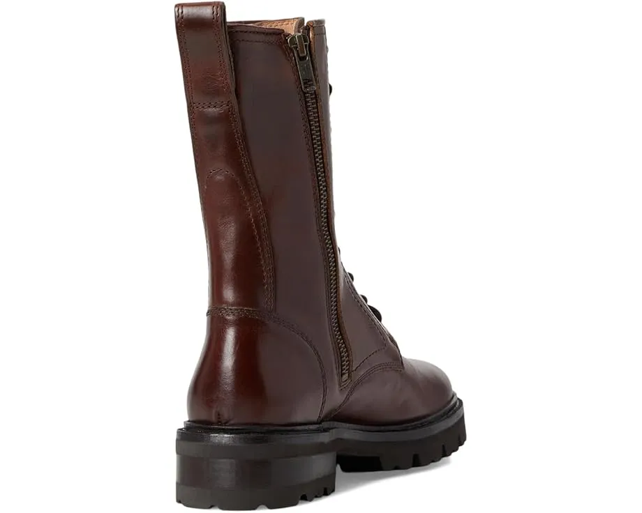 Ботинки Frye Olivia Combat на шнуровке с массивным каблуком 3.8 см