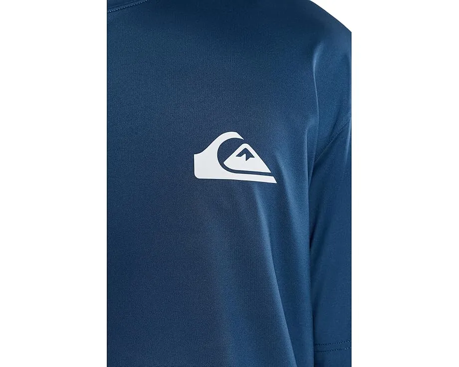 Короткая футболка Quiksilver Everyday Short Sleeve Surf Tee с принтом из переработанного полиэстера