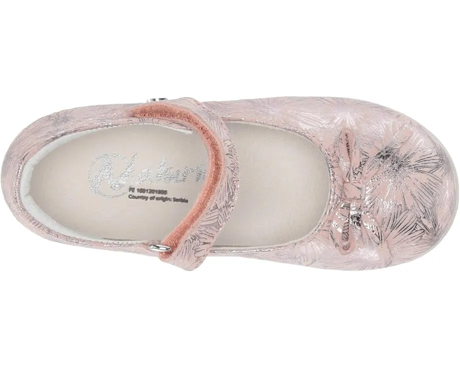 Балетки Naturino для девочек с бантом и застежкой на липучке