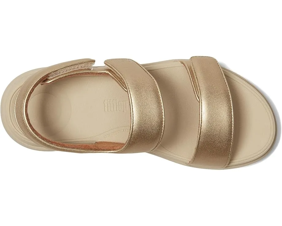 Сандалии FitFlop F-Mode Go Adjustable Flatform с регулируемыми ремешками и технологией Microwobbleboard