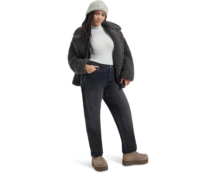 UGG Gertrude короткое пальто из плюша с воротником лацканы и утепленными карманами