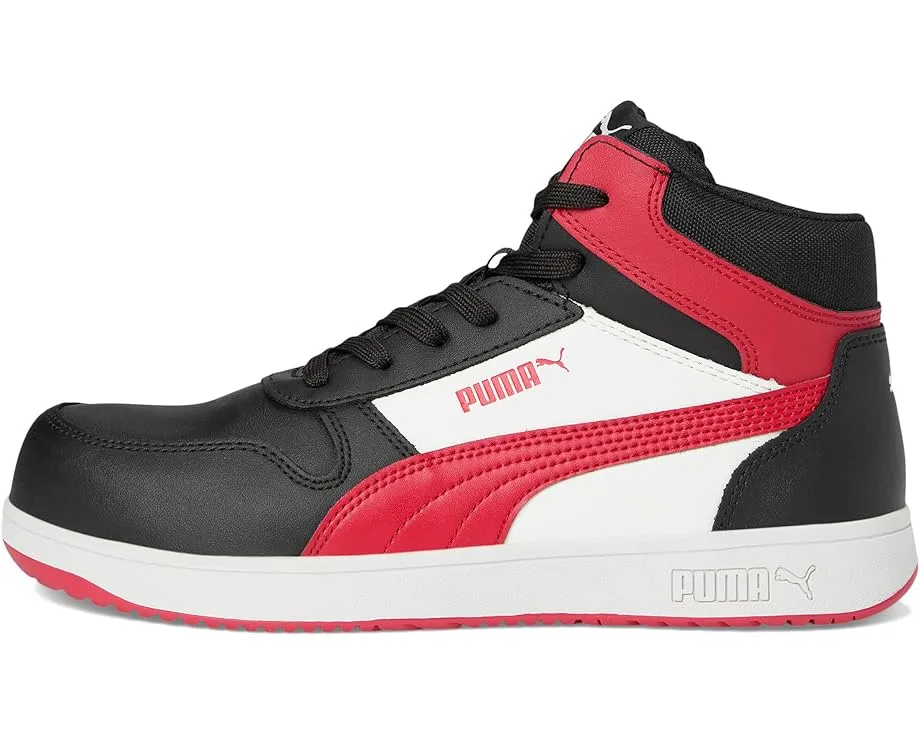 Рабочие кроссовки Puma Frontcourt Leather Mid с композитным мыском