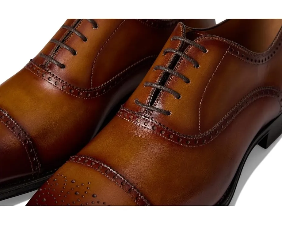 Оксфорды Magnanni Mick с перфорацией брог и кожаной подкладкой