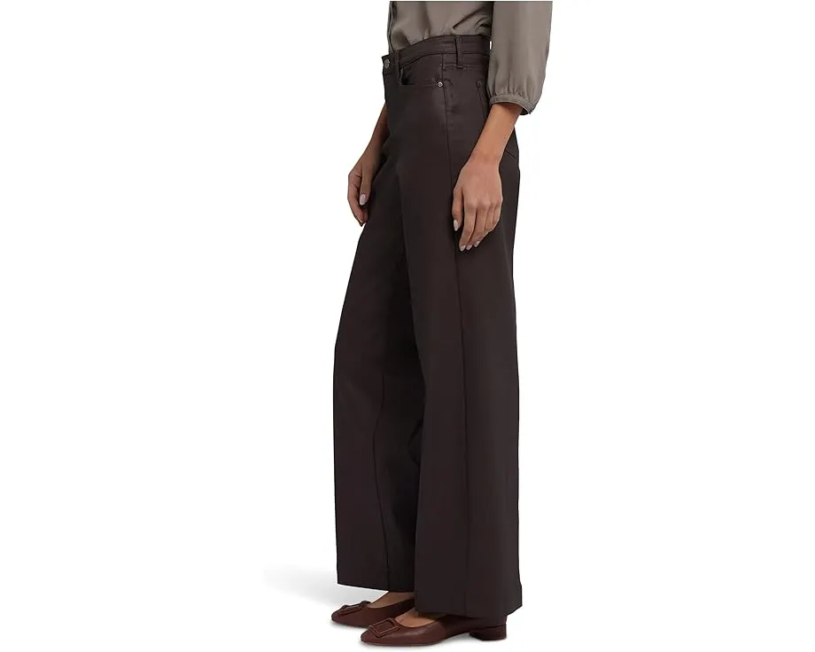 Джинсы NYDJ Coated Teresa Wide Leg с покрытием и широким прямым кроем