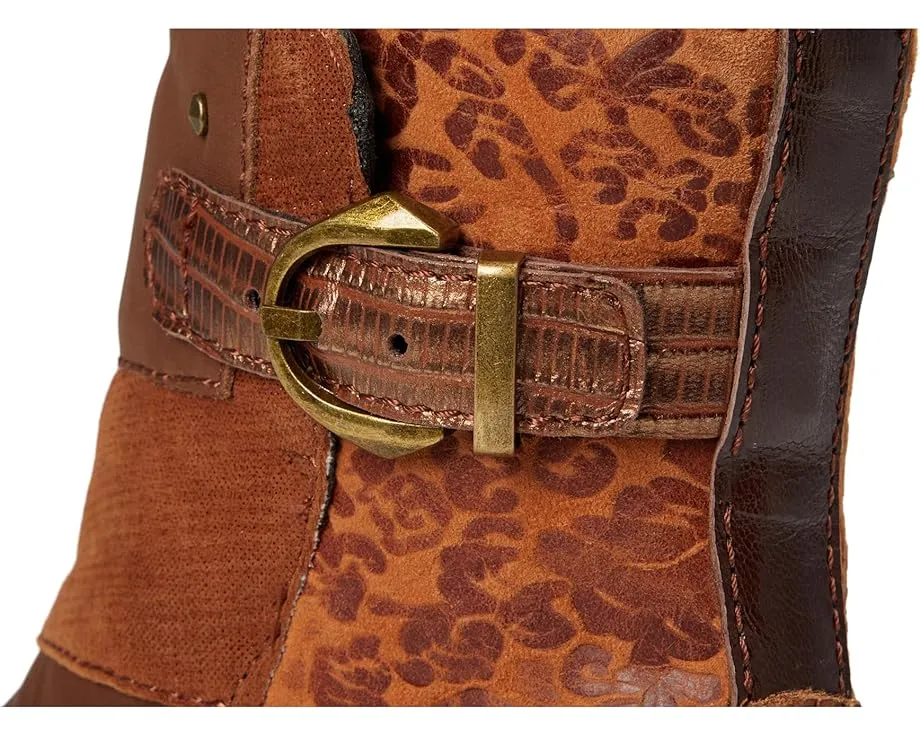 Ботильоны Swinger в patchwork дизайне из кожи и замши с боковой молнией David Tate