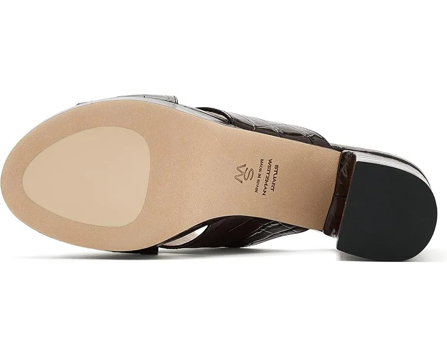 Stuart Weitzman Dayna Platform Slide босоножки на платформе черные