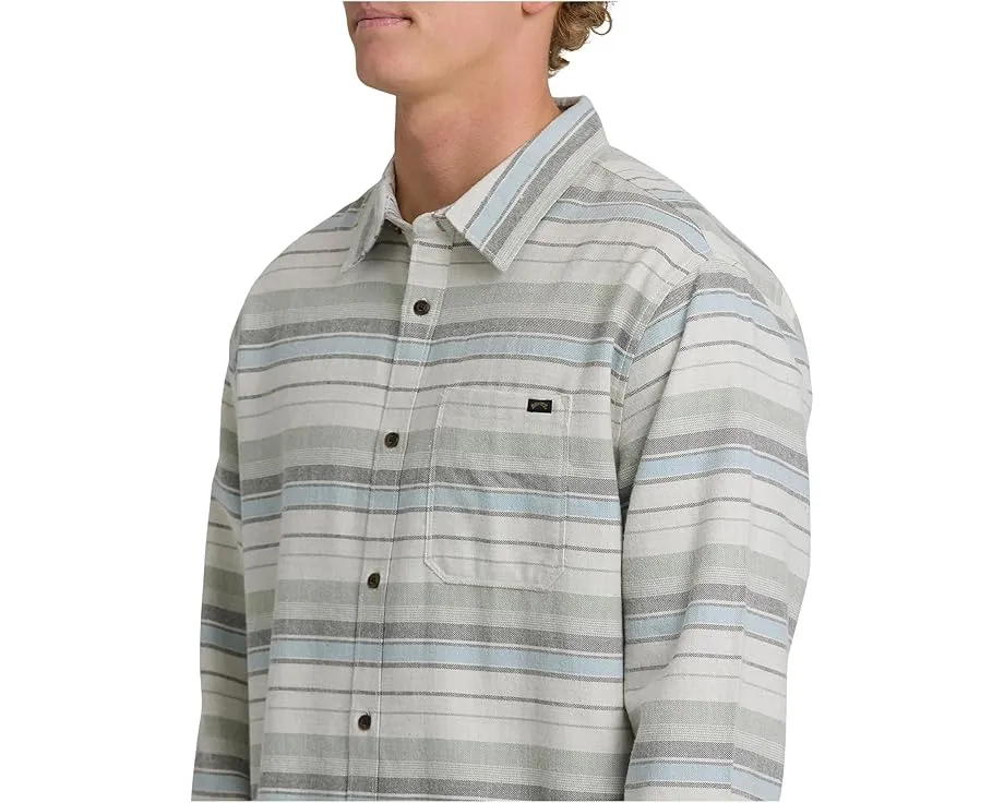 Фланелевая рубашка Billabong Coastline с эффектом состаренности и карманом на груди