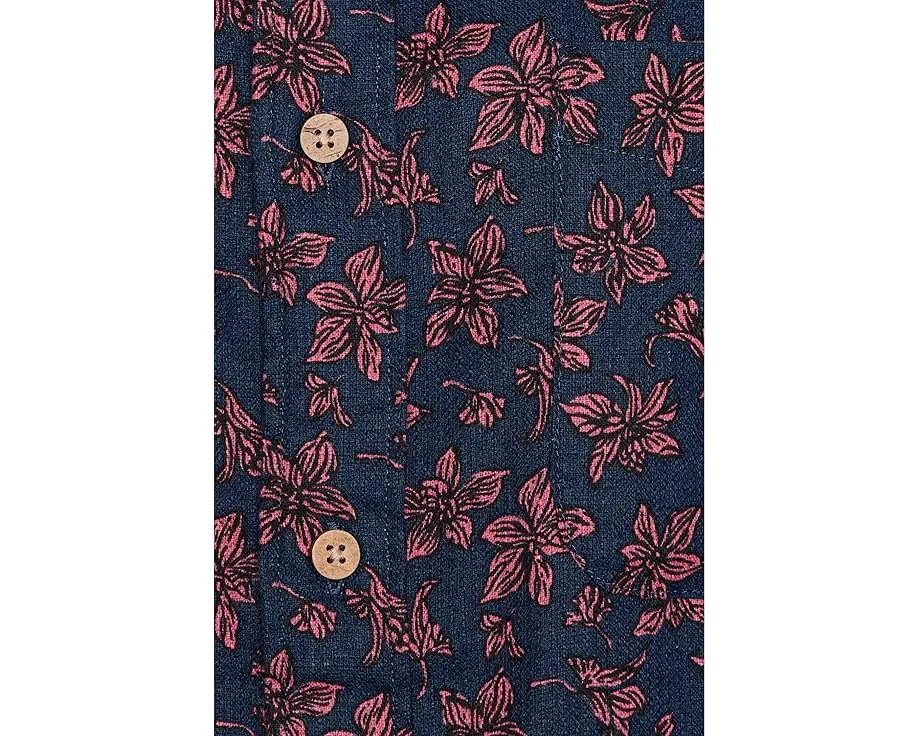 Рубашка Faherty Short Sleeve Breeze с принтом и расслабленным кроем