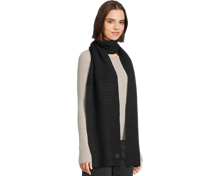 Вязаный шарф UGG Waffle с фактурой вафли