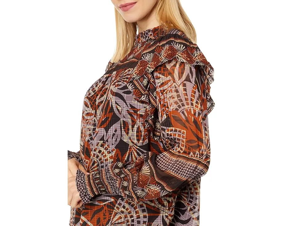 Блузка Marie Oliver Daphne с присборенным воротником и пышными рукавами