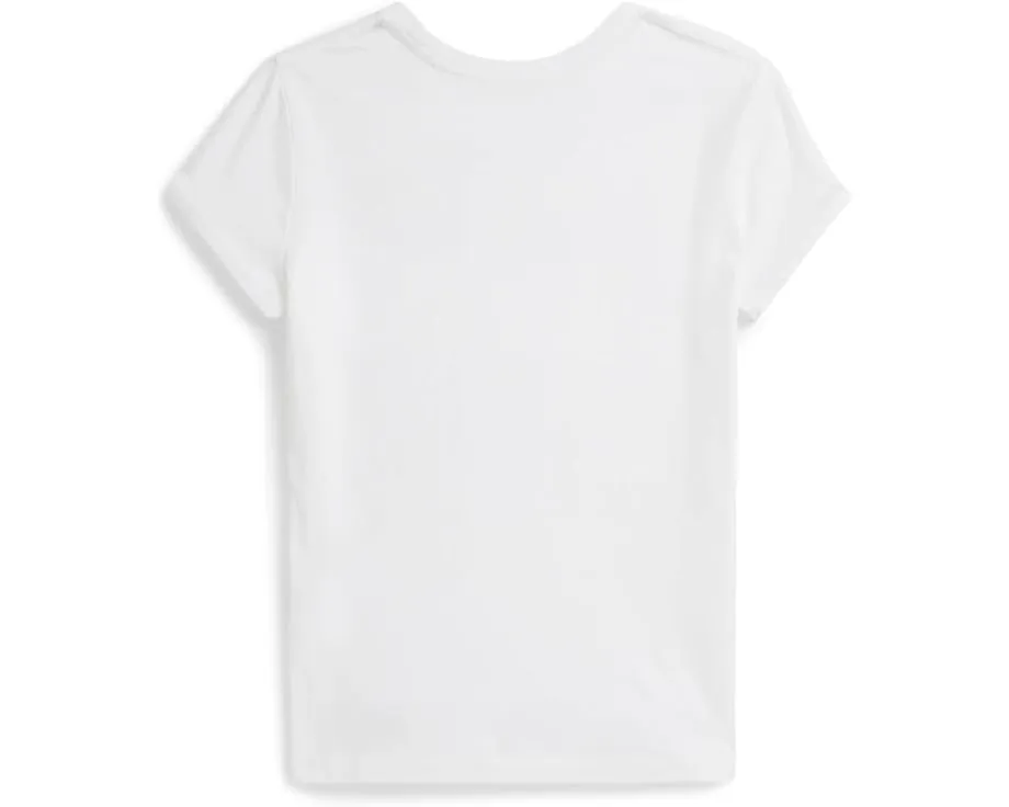 Футболка из хлопкового джерси с логотипом Polo Ralph Lauren Kids для детей постарше