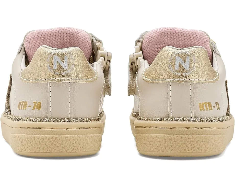 Детские туфли Naturino Pinn Zip с боковой молнией и звездами из блесток