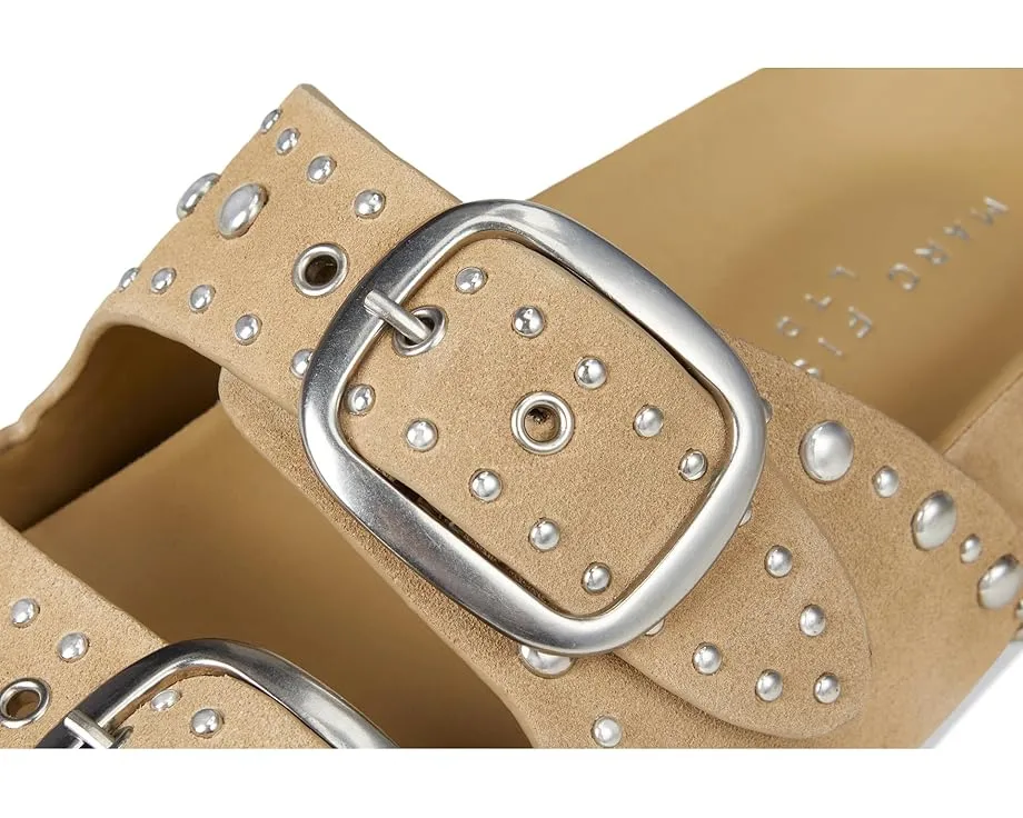 Сандалии Marc Fisher LTD Sayge из замши с двумя ремешками и круглым носком