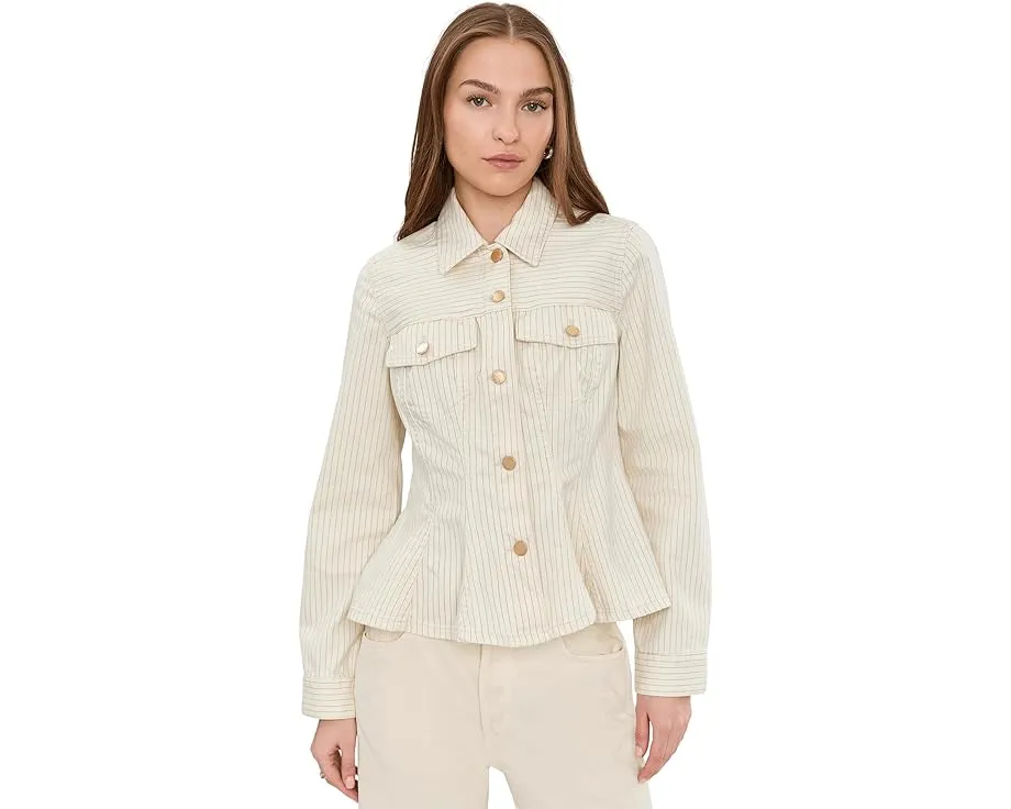 Джинсовая куртка Liverpool Los Angeles в стиле тракер с клешом