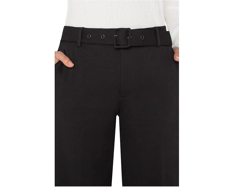 Брюки Liverpool Los Angeles Kelsey Mid-Rise Wide Leg с широкими штанинами и поясом