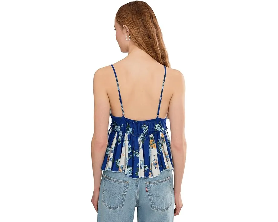 Топ Tillie Free People с регулируемыми бретелями и сборкой на спине