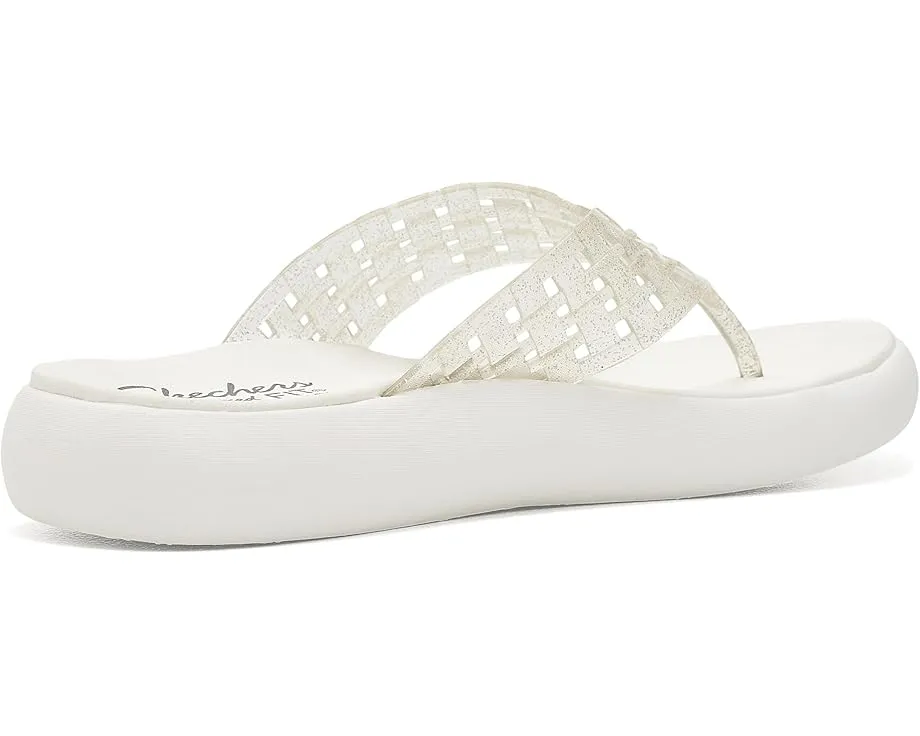 Skechers Шлепанцы Asana Luxe Shimmer Days черные