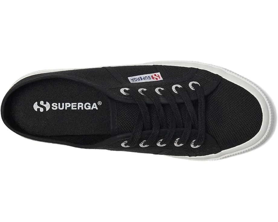 Мюли Superga 2402 из премиального хлопка с вулканизированной подошвой