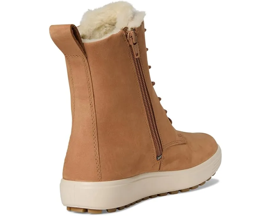Высокие ботинки ECCO Soft 7 Tred с овчиной и флисовой подкладкой