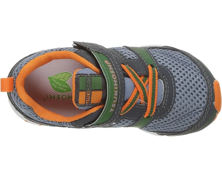 Детские кроссовки Tsukihoshi Velocity для малышей с широким носком и стелькой с зеленым чаем