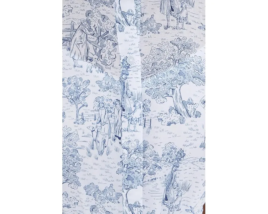 Barbour платье миди Wisteria из хлопка с принтом