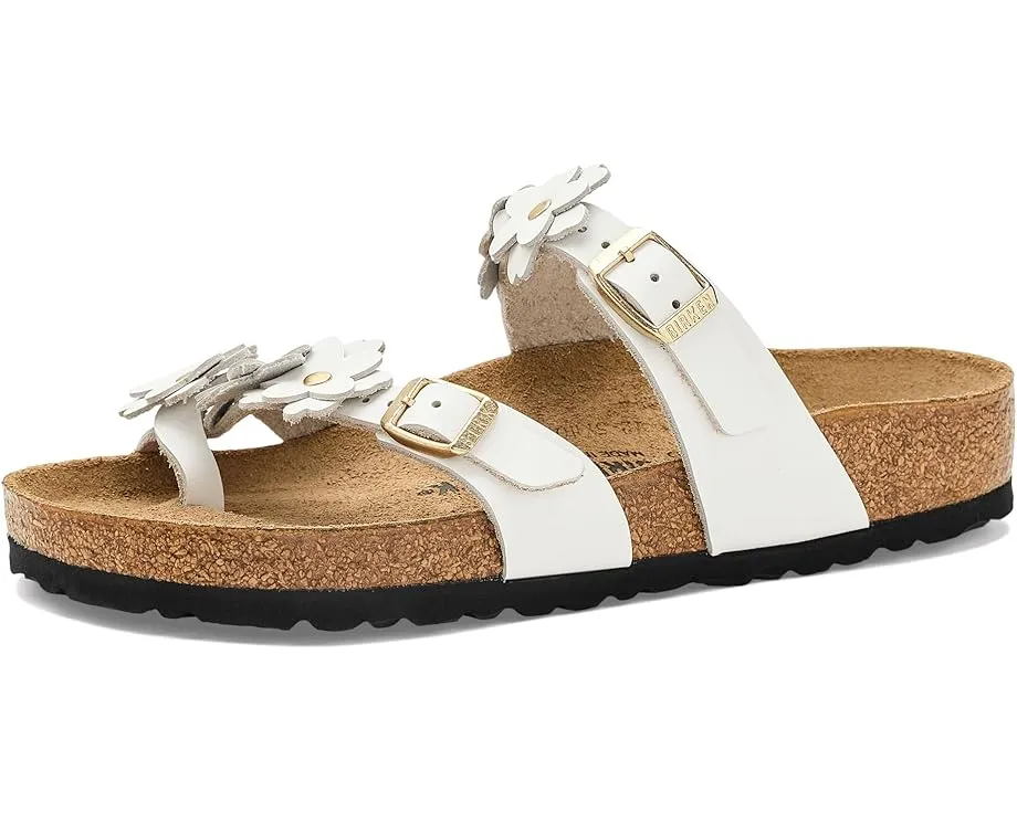 Сандалии Mayari Flowers с аппликацией цветов и пробковой стелькой от Birkenstock