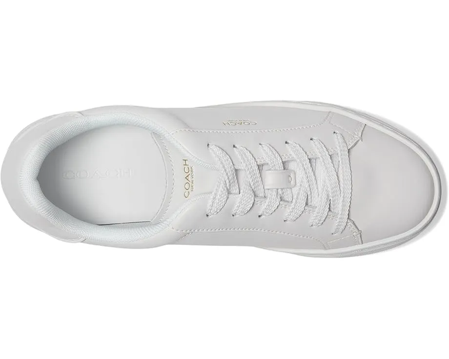 Кожаные кроссовки High Line Leather Sneaker от COACH с амортизированным воротником