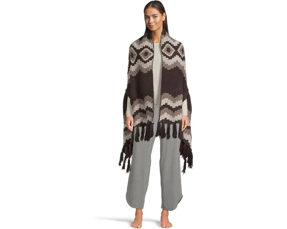 Накидка Barefoot Dreams CozyChic Mosaic с бахромой