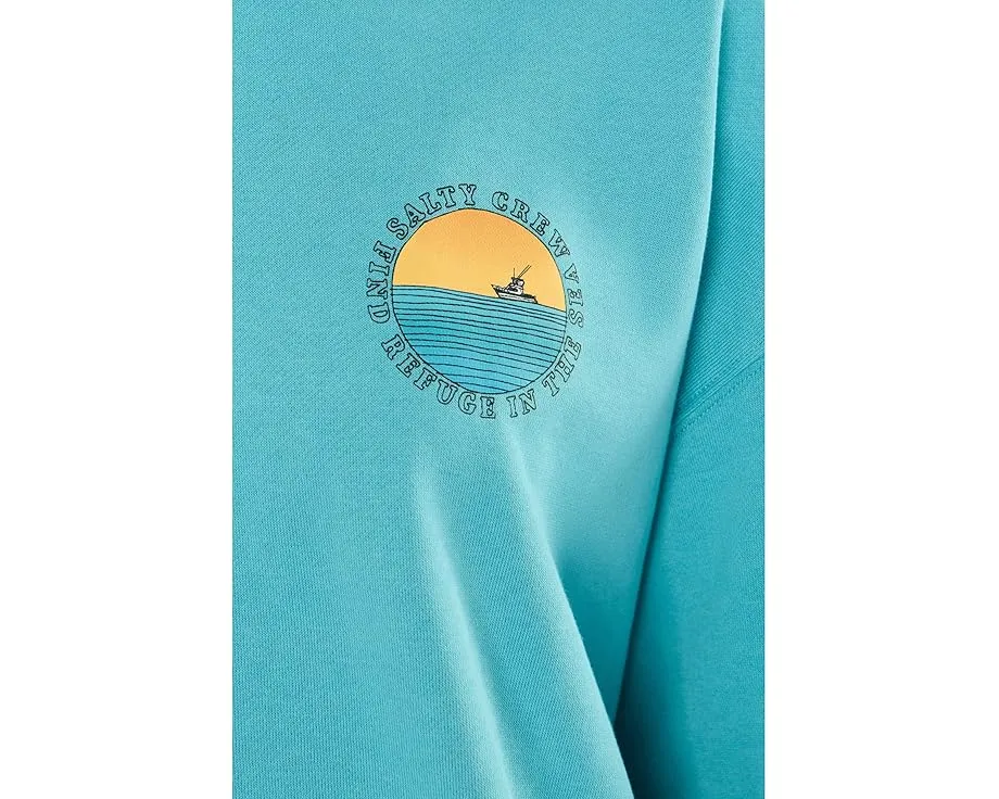 Salty Crew Оверсайз худи Sunset Crew с принтом