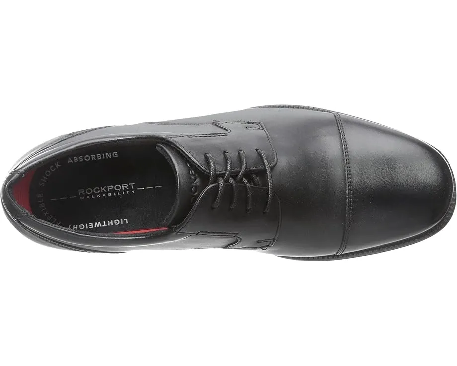 Оксфорды Rockport Charles Road Cap Toe из гладкой кожи с амортизирующей стелькой