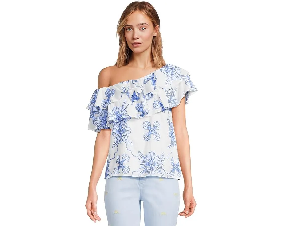 Топ Trixie с одним плечом и ярусными рюшами