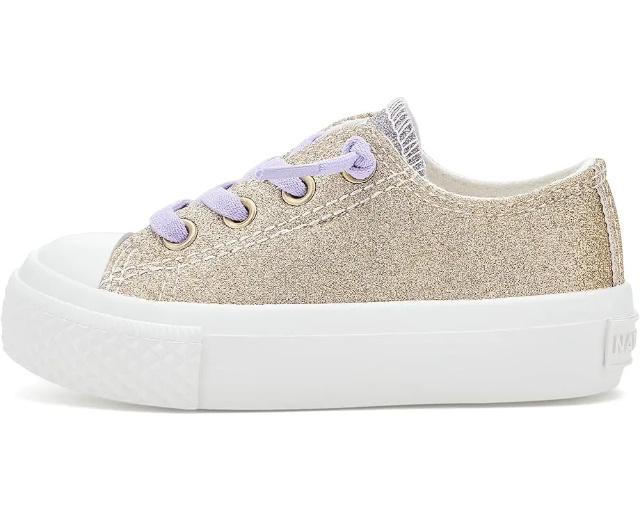 Детские кроссовки Naturino Ayasy с блестками на текстильном верхе и круглым носком